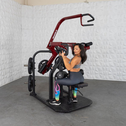 Pro Strength Rotary Lat Pull-Down - Muscle D Fitness - Premium - Adjustable - Plate Loaded - Lat Training