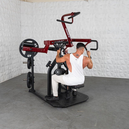 Pro Strength Rotary Lat Pull-Down - Muscle D Fitness - Premium - Adjustable - Plate Loaded - Lat Training