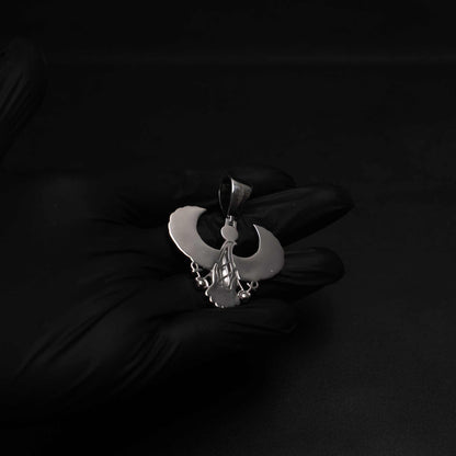 Horus God of Egypt Falcon Bird Moissanite 925 Sterling Silver Pendant