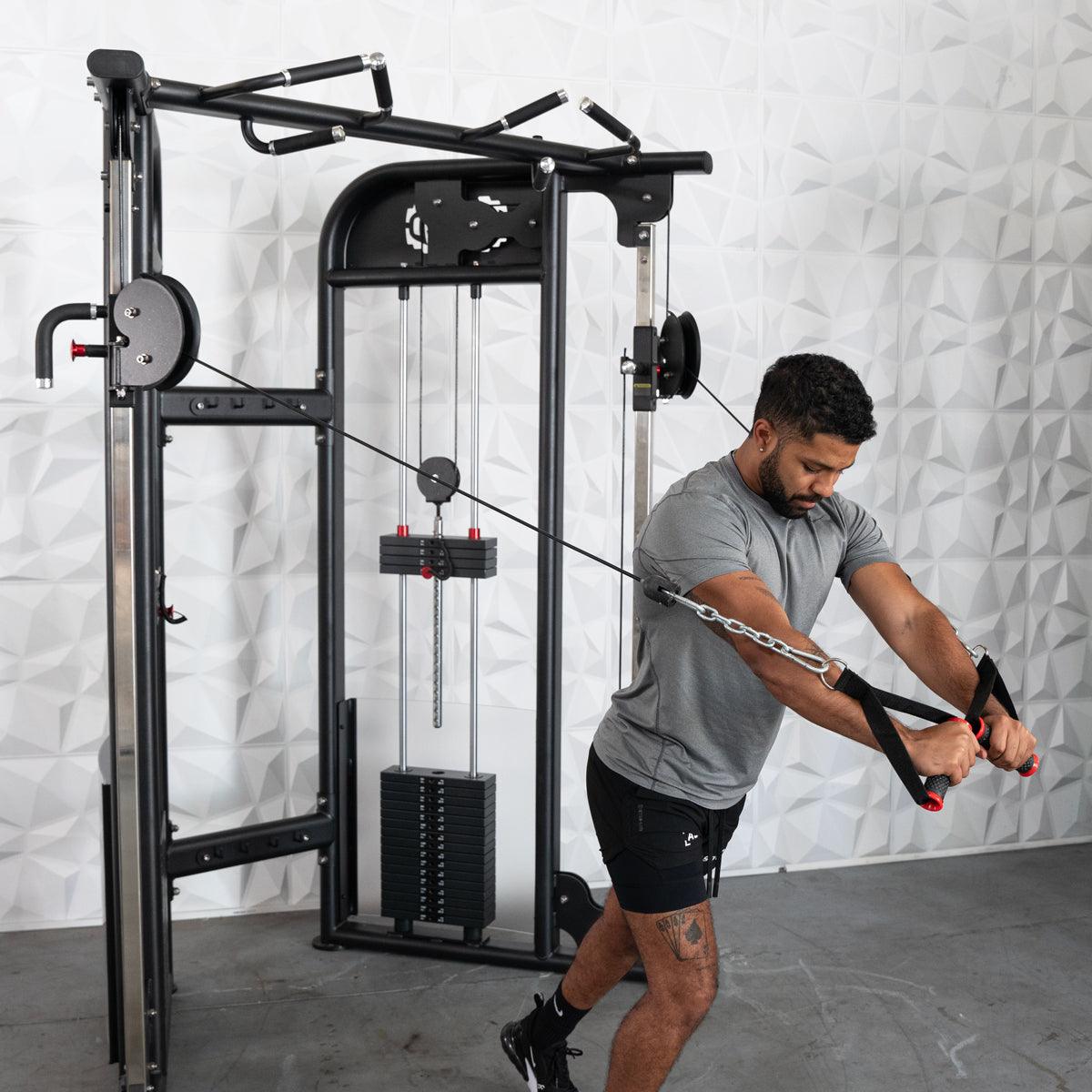 Muscle D Fitness Dual Adjustable Pulley – Two Stack Cable Machine