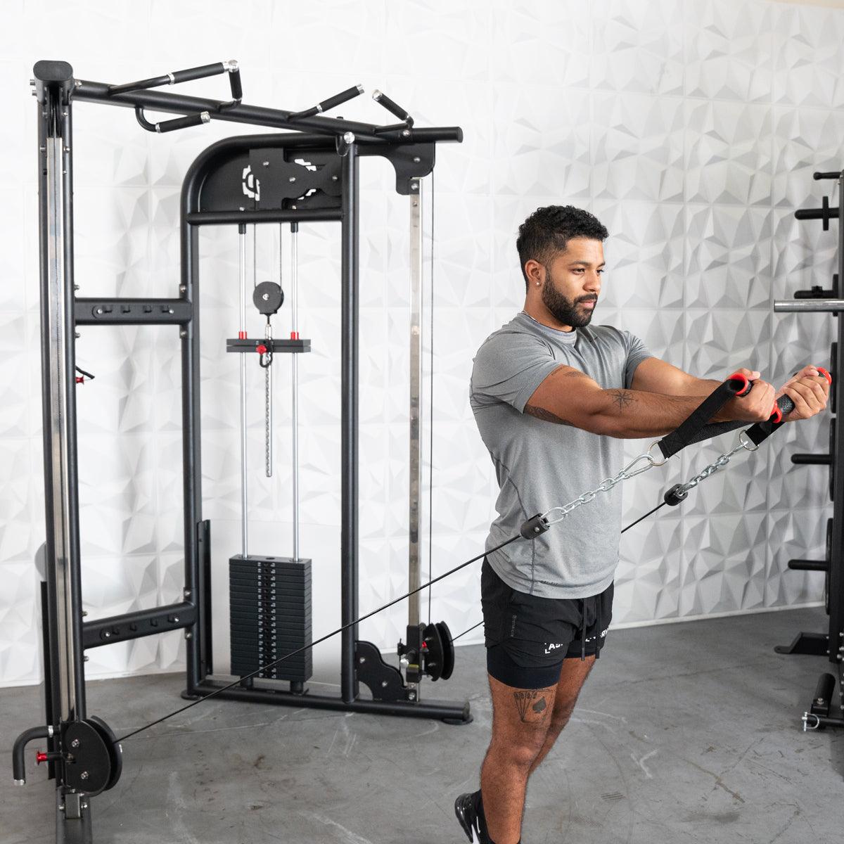 Muscle D Fitness Dual Adjustable Pulley – Two Stack Cable Machine