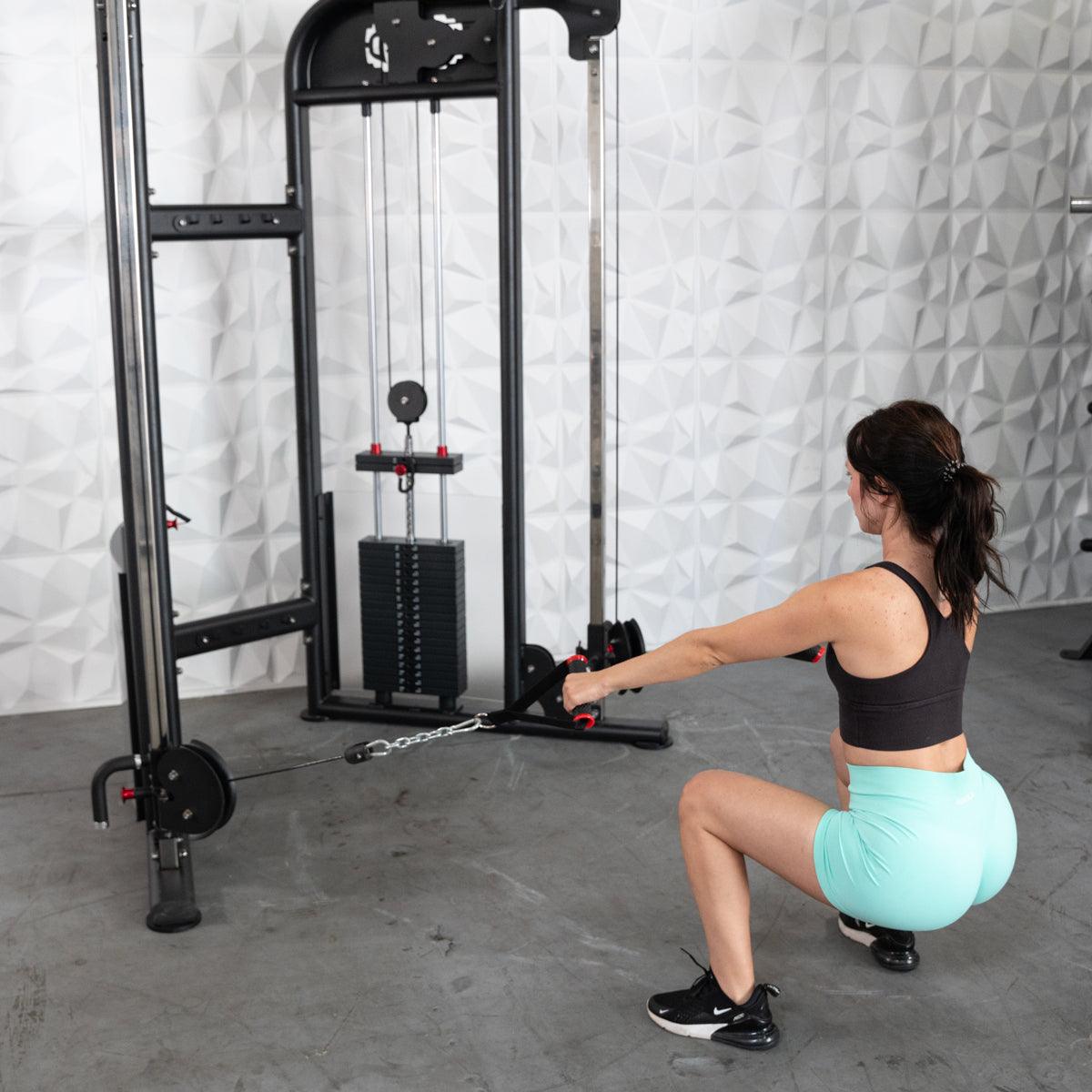 Muscle D Fitness Dual Adjustable Pulley – Two Stack Cable Machine