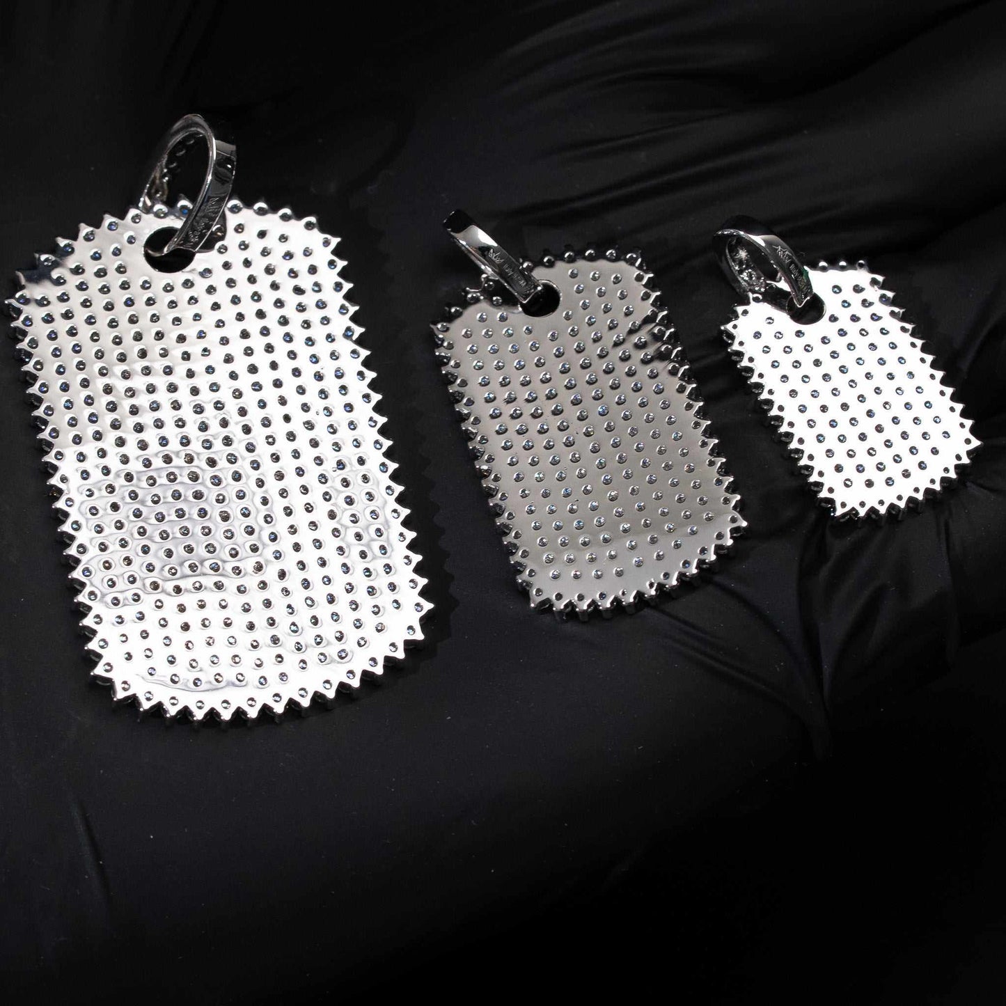 Moissanite Dog Tag Pendant – Iced Out 925 Sterling Silver Jewelry