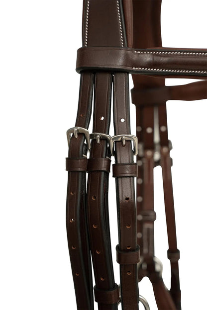 Huntley Equestrian Sedgwick Leather Padded Monocrown Figure 8 Bridle