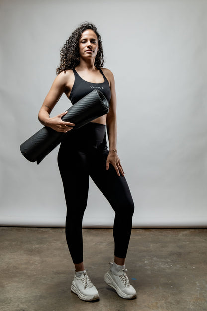 Women's SOHO Cross Back Sports Bra (Black)