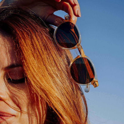 Ganges - Unisex Wood and Bio Acetate Sunglasses