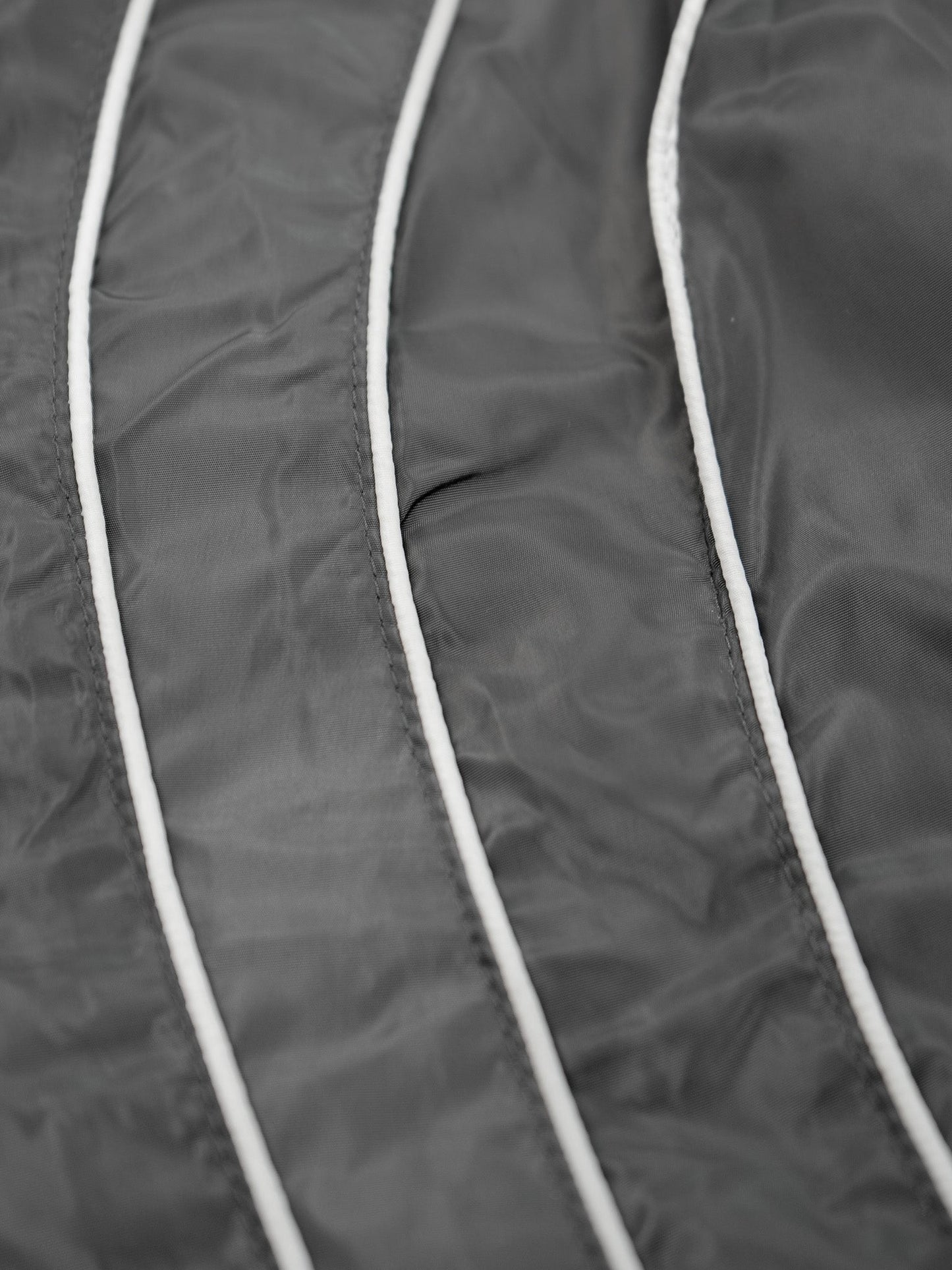 “RADIANT AURA” NYLON TRACK JACKET ( SHADOW GREY)