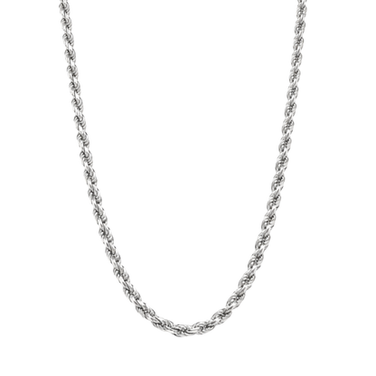 Solid Real 925 Sterling Silver Rope Chains 1.5-4mm 18-30 inches Italy - Triathlete Store