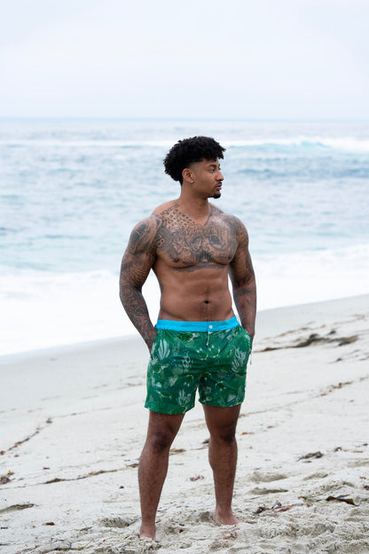 La Tortuga Turtle Print Swim Shorts