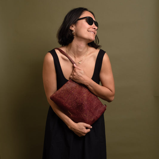 Crossbody Bag - Burgundy Glow