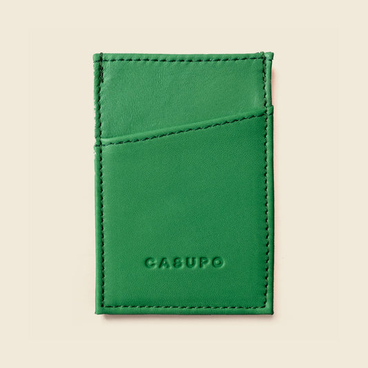 Minimalist Wallet With RFID Protection - Green