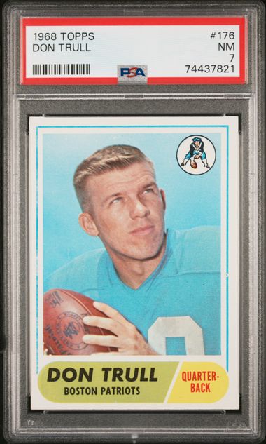 Graded 1968 Topps Don Trull #176 Football Card PSA 7 Near Mint