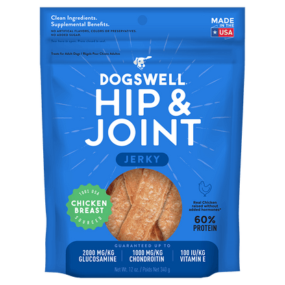 Dogswell Hip & Joint Jerky Treats, Chicken Breast (24oz)