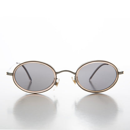 Small Delicate Oval Vintage Sunglasses - Dwyer