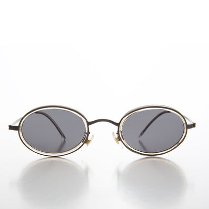 Small Delicate Oval Vintage Sunglasses - Dwyer