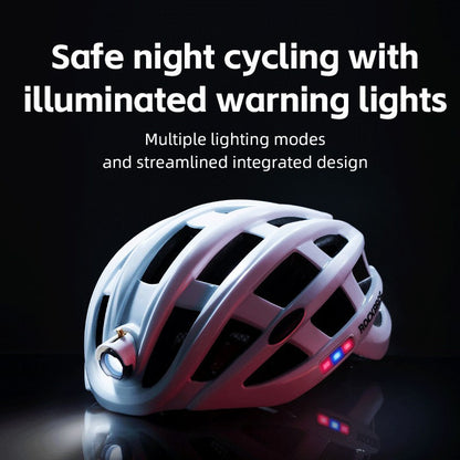 ROCKBROS Cycling Light Helmet 3Modes Bike Ultralight Helmet Electric USB