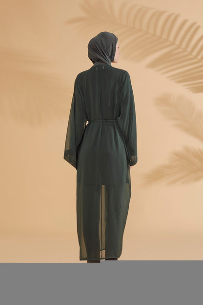 Khaki Pareo Kimono P2344