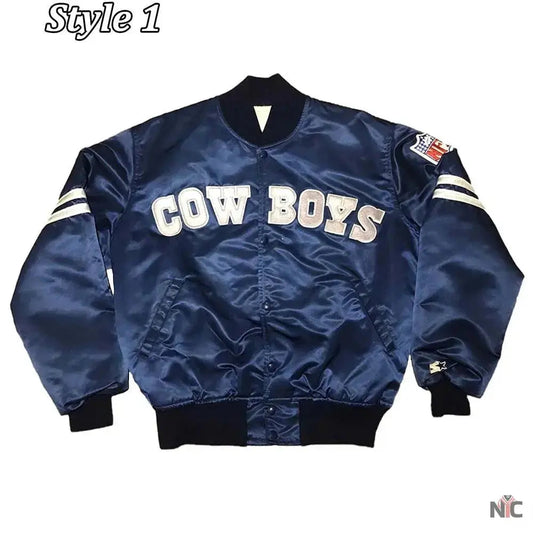 Dallas Cowboys 1990’s Satin Navy Jacket