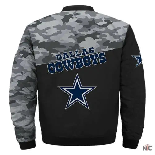 Dallas Cowboys Black Bomber Jacket