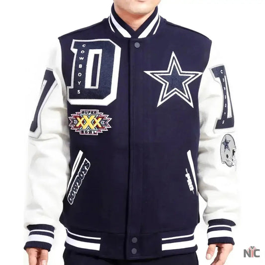 Dallas Cowboys Football Team Players Varsity Jacket