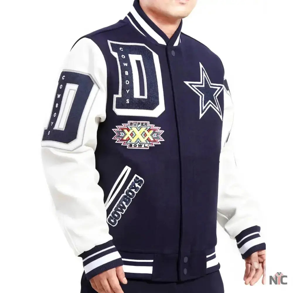 Dallas Cowboys Football Team Players Varsity Jacket