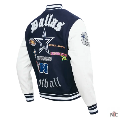 Dallas Cowboys Old English Varsity Jacket
