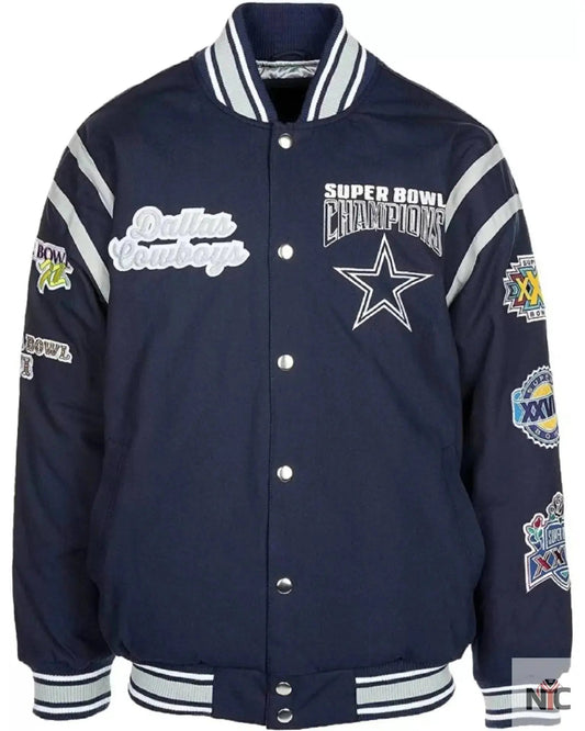Dallas Cowboys Super Bowl 5X Champions Jacket