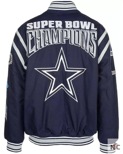 Dallas Cowboys Super Bowl 5X Champions Jacket