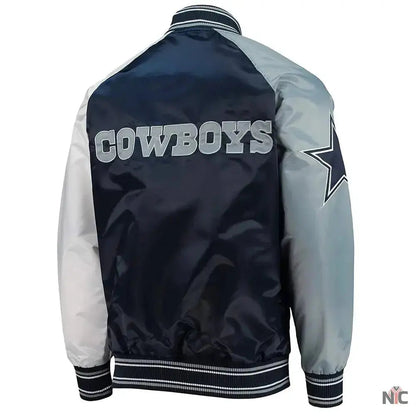 Dallas Cowboys The Reliever Varsity Satin Jacket