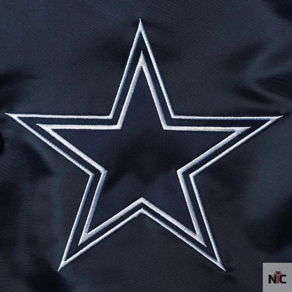 Dallas Cowboys The Reliever Varsity Satin Jacket