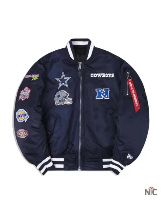 Dallas Cowboys X Alpha X New Era MA-1 Bomber Jacket