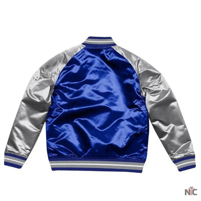 Dallas Dodger La Blue and Grey Varsity Jacket