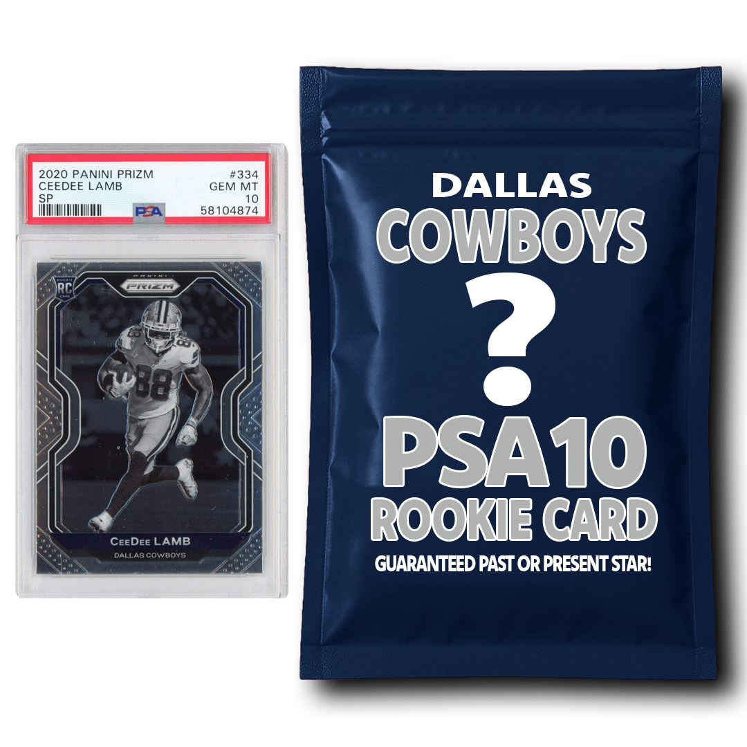 Dallas Cowboys PSA 10 Graded Rookie Card Mystery Pack