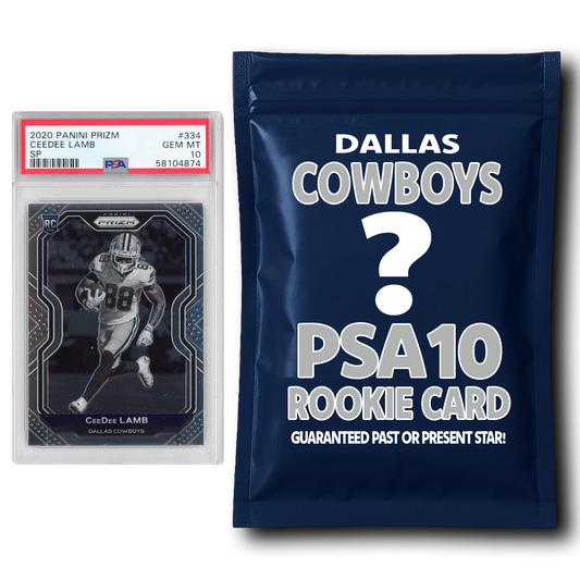 Dallas Cowboys PSA 10 Graded Rookie Card Mystery Pack