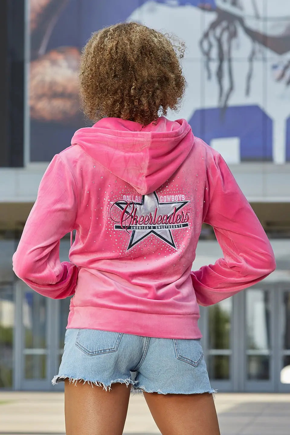 Dallas Cowboys Cheerleader Pink Hoodie