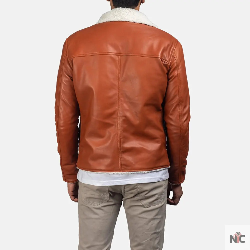 Dan Frost Tan Shearling Jacket