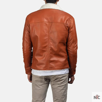 Dan Frost Tan Shearling Jacket