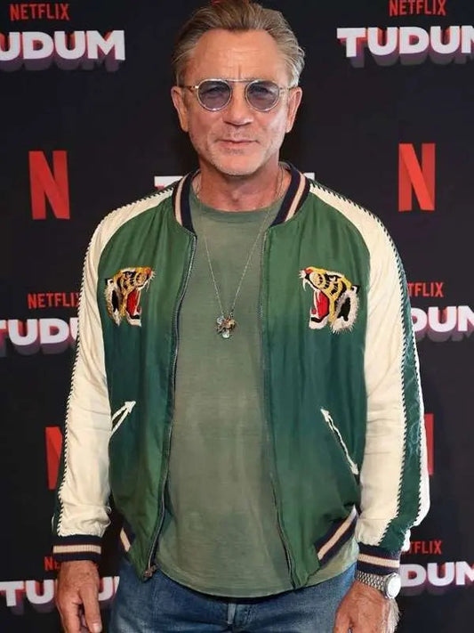 Daniel Craig Tudum 2025 Bomber Jacket