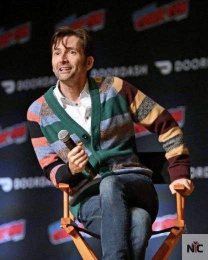 David Tennant New York Comic Con 2023 Cardigan