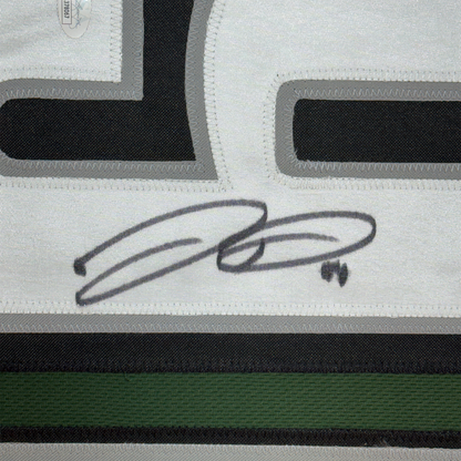 Framed Autographed/Signed Jordan Davis 35x39 Philadelphia Green Football Jersey JSA COA