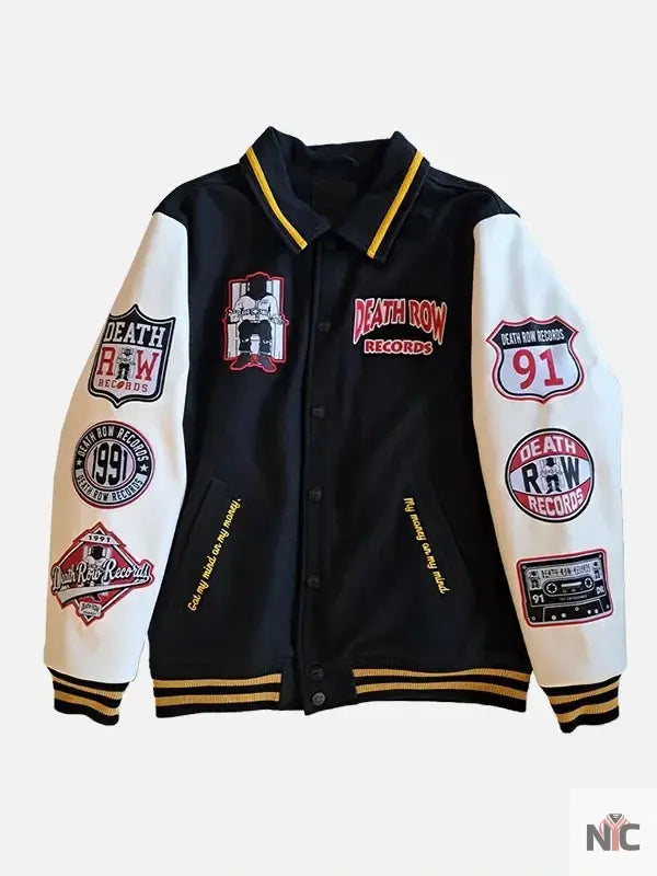 Death Row Records Wool Bomber Jacket