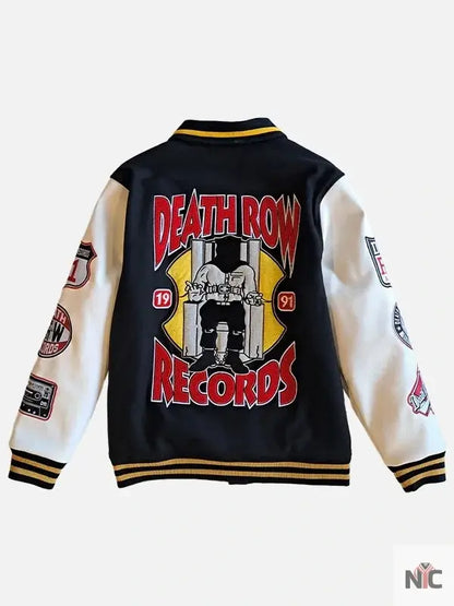 Death Row Records Wool Bomber Jacket