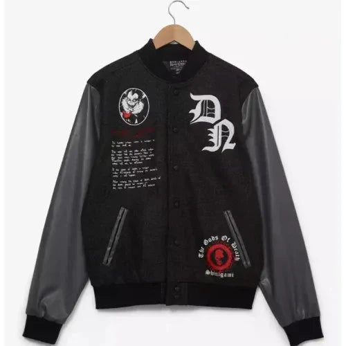 Death Note Black Varsity Jacket