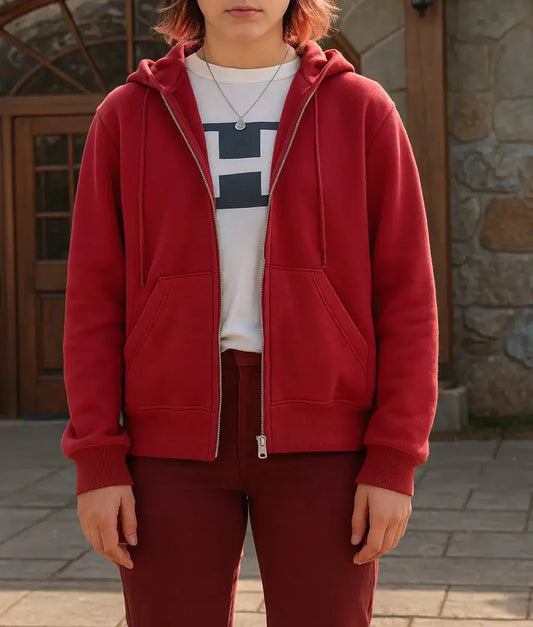 Death of a Unicorn Jenna Ortega Red Hoodie