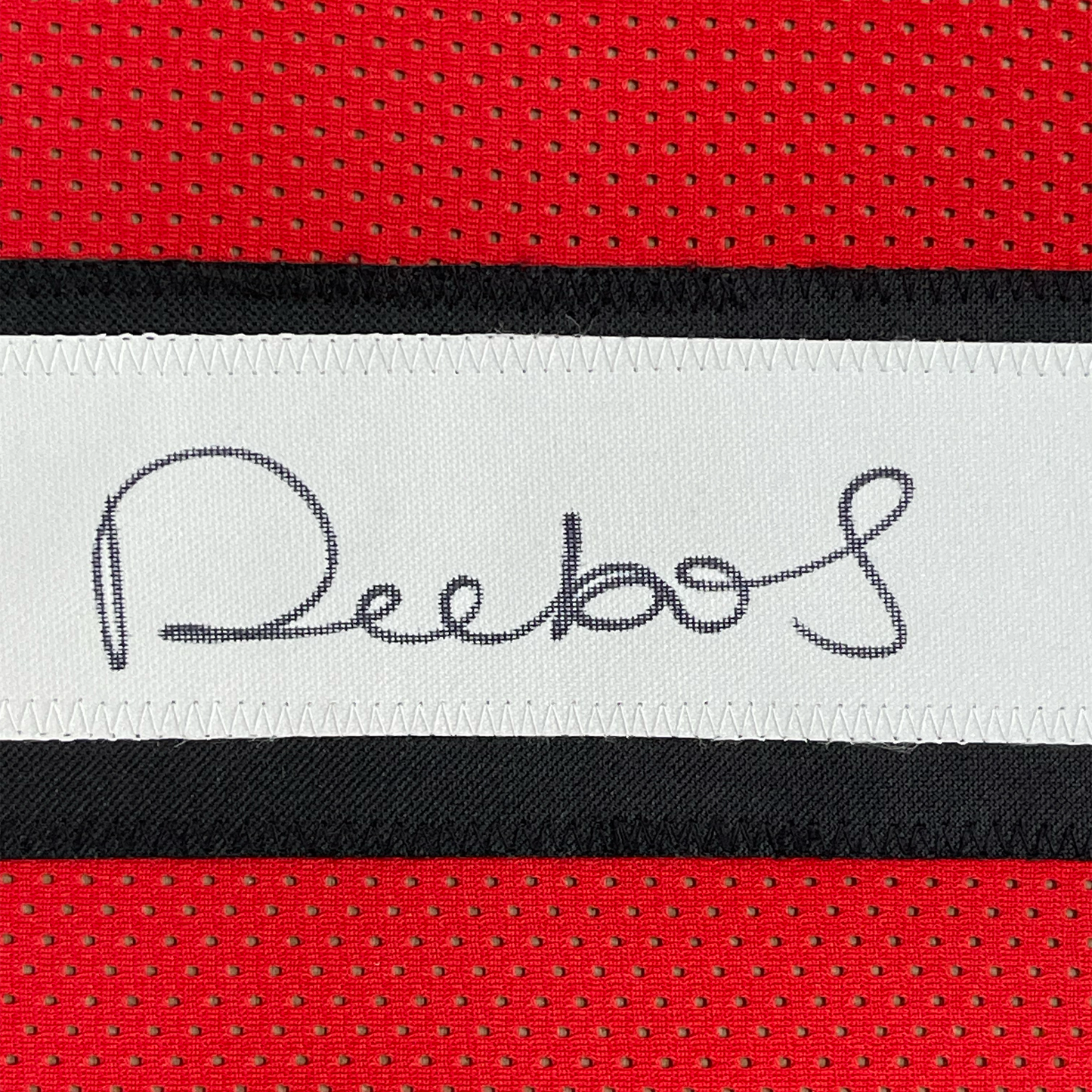 Framed Autographed/Signed Deebo Samuel 35x39 San Francisco Red Alternate Football Jersey JSA COA