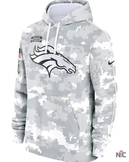 Denver Broncos Salute To Service Camo 2024 Hoodie