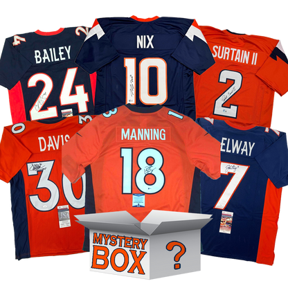 Autographed/Signed Denver Football Jersey Mystery Box with PSA JSA or Beckett COA - Triathlete Store
