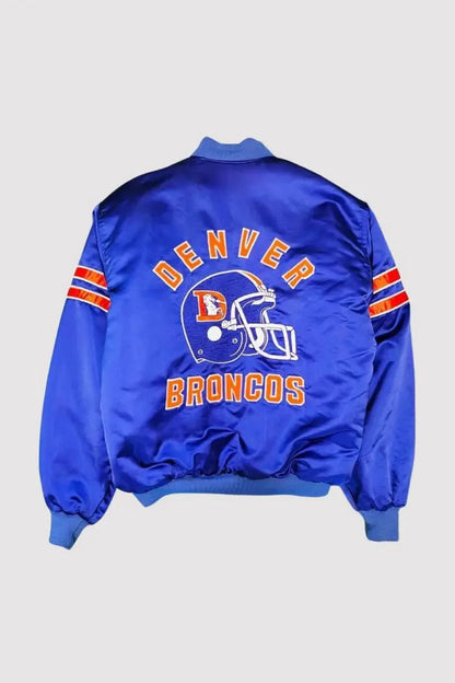 Denver Broncos 80’s Royal Blue Varsity Jacket