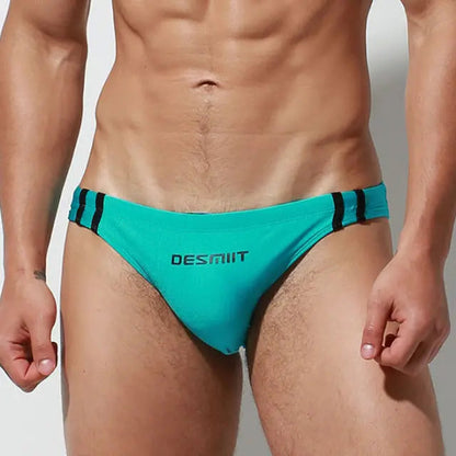 Desmiit Low Rise Metallic Low Cut Swim Brief