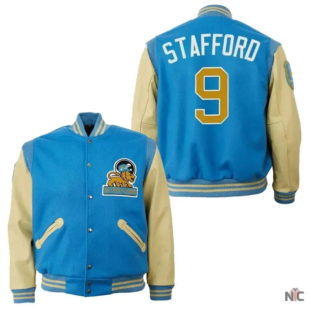 Detroit Lions 9 Matthew Stafford Jacket